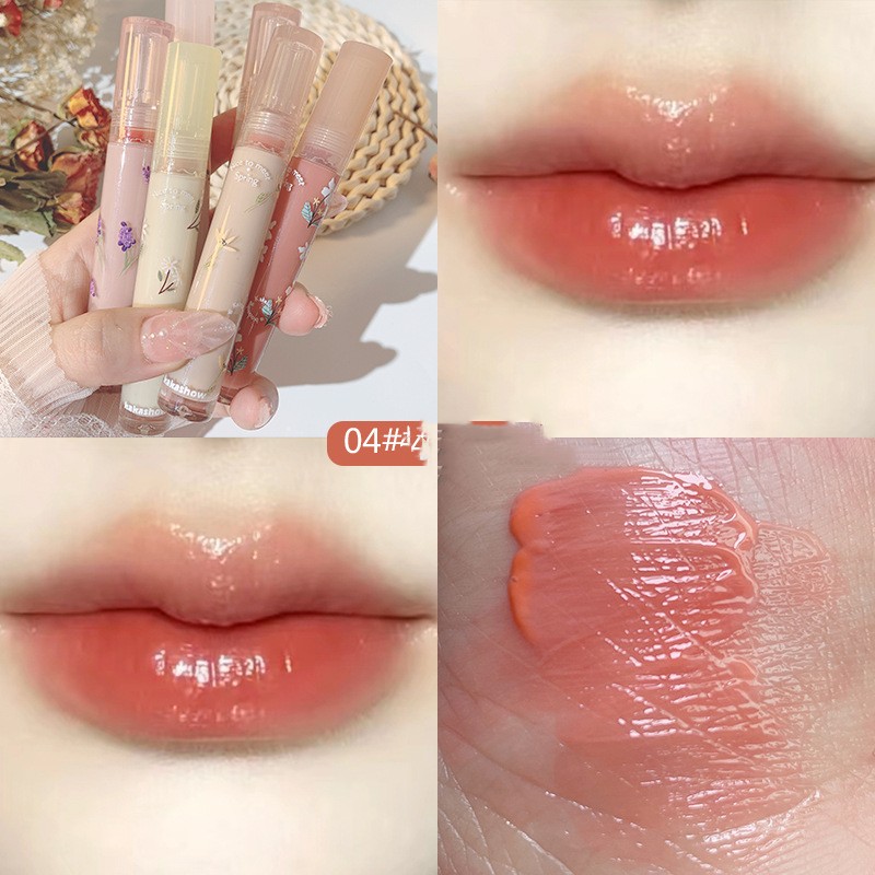 Glaze Is Moist And Lips Do Not Fade Orange In Orange - Shop at LoveMi