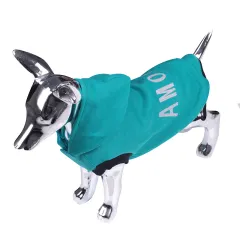 Two-foot Hooded Dog Sweater - Green - View 1