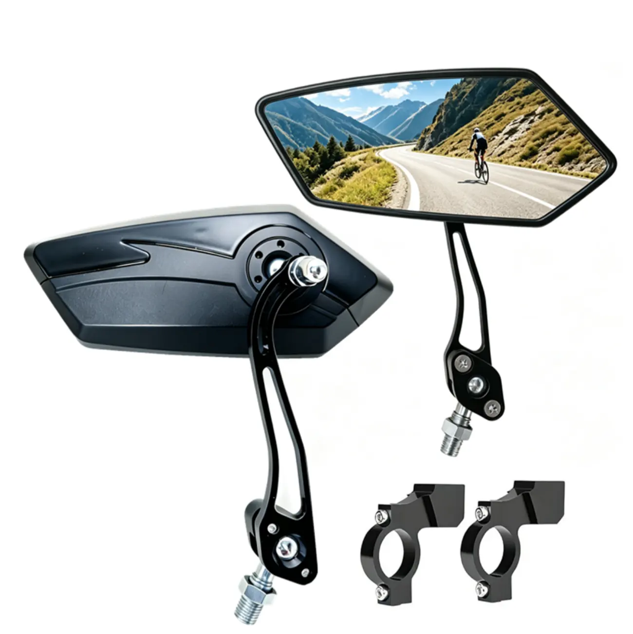 Bicycle Mirrors E-Bike Rearview Right Left MTB
