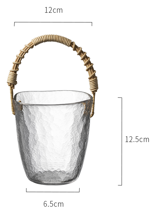 Titen glass ice bucket