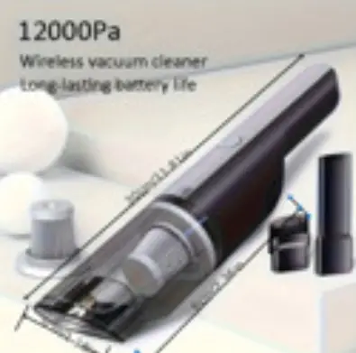 Wireless Silver Car Vacuum Cleaner Wireless Car With Strong Suction Handheld Vacuum Cleaner Small Mini Rechargeable Home Vacuum Cleaner