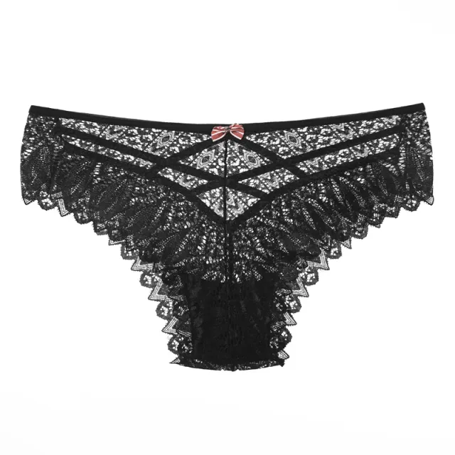 Women's European And American Thin Lace Lace Panties Black - Shop at LoveMi