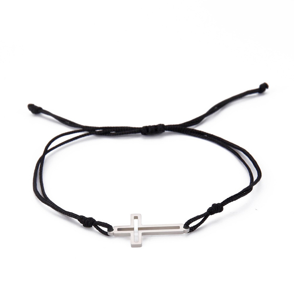 Title 6, Pulsera Cruz Hueca Ajustable Para Hombres Y Muj...