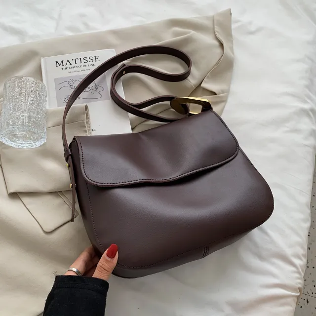 Women's Retro All match Messenger Bag Commuter Briefcase Brown - Shop at LoveMi