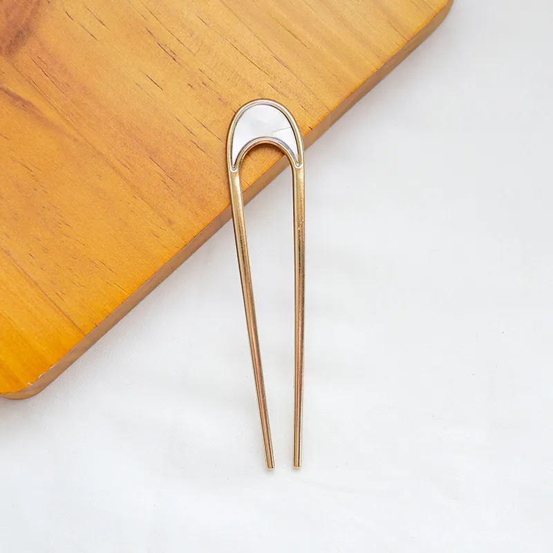 Metal Simple Ornaments Women's Hair Clip - Light Colour