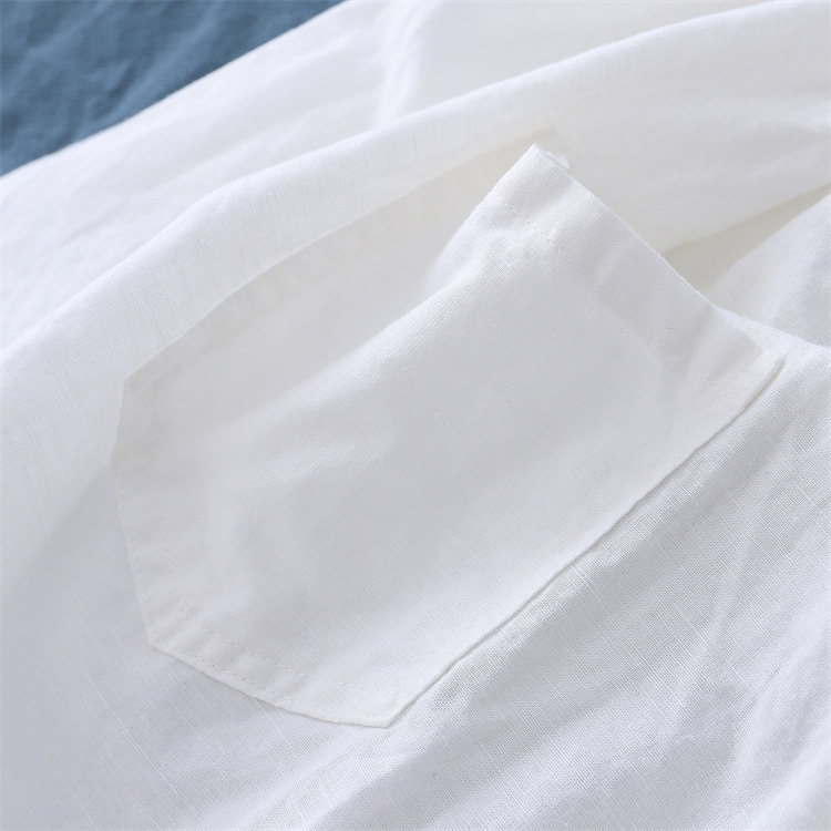 Женские льняные шаровары из хлопка и льна, стираные в песочный цвет