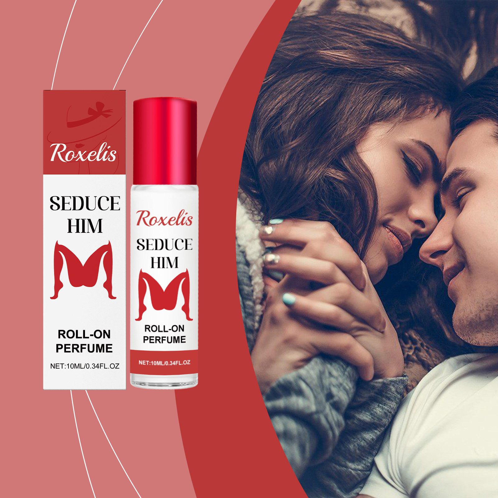 Seduce Him Pheromone Roll-On Perfume For Women, Long Lasting Fruity Floral Attraction Perfume Oil Portable Dating Charm Fragrance 10ml — foto 2