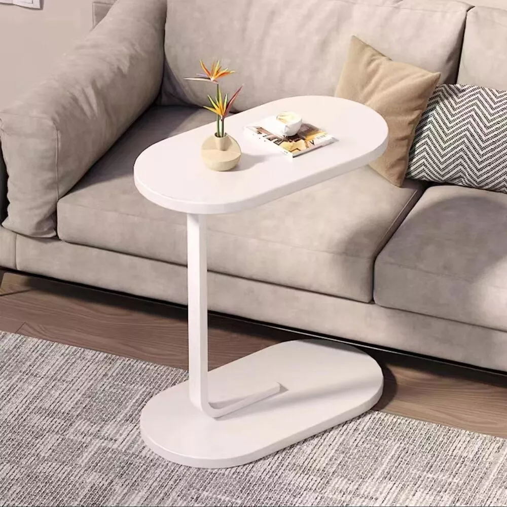 Small C-shaped Table End For Sofa Side Nightstand Bedroom Modern — image 4