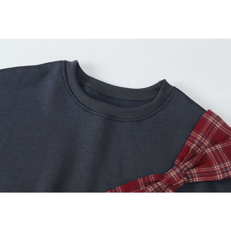 Large Size Women's Bowknot Sweater Women's Design Sense Niche Coat