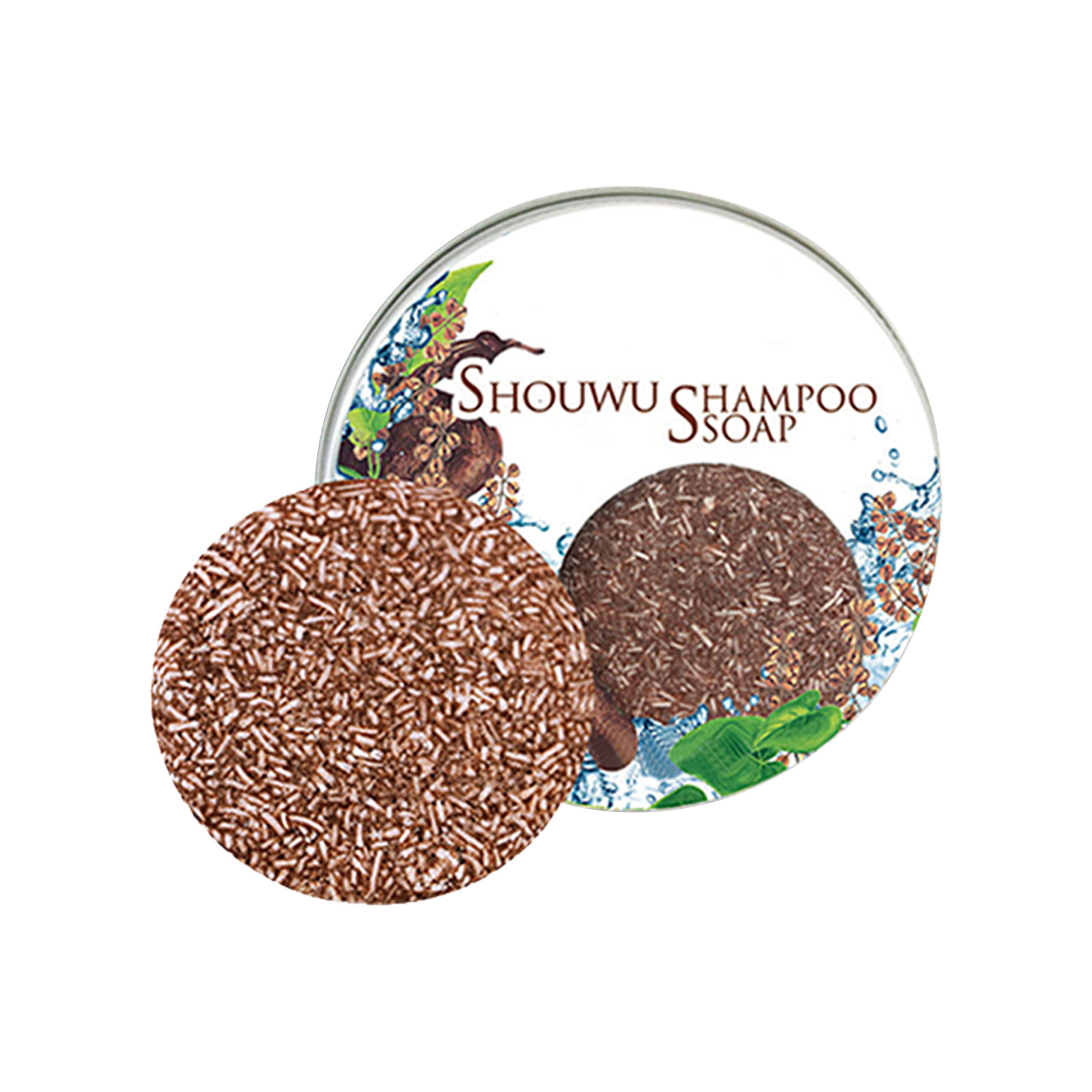 EELHOE He Shou Wu Shampoo Cake Nourishing Hair Root Essential Oil Shampoo Soap Dark And Smooth Botanical Hair Soap 2Pcs - Shop at LoveMi