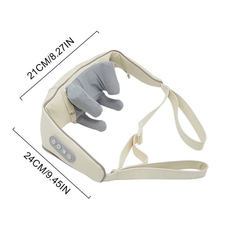 Shiatsu Neck Shoulder Massager Deep Tissue Shawl Kneading Spine Back Muscle Relaxer For Car Home Use Trapezius Neck Massager 5