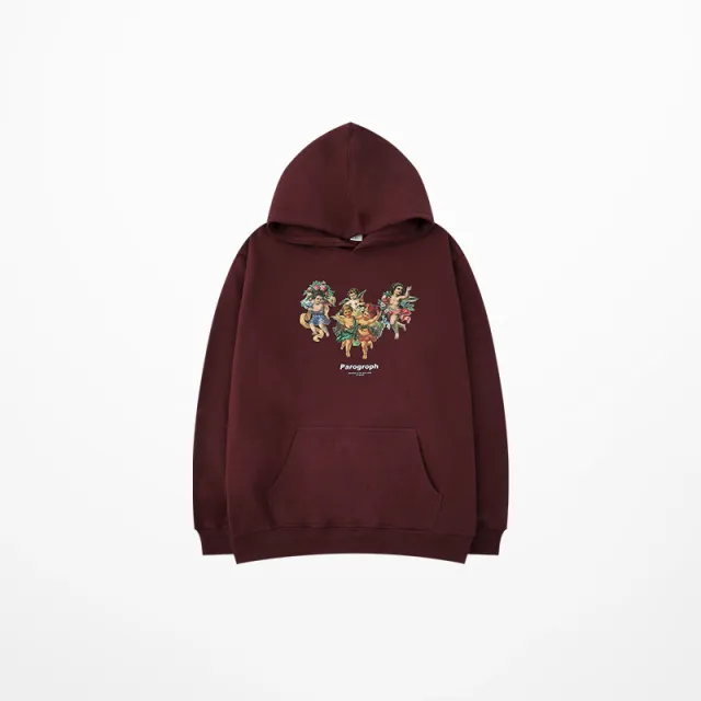 Hooded Sweater Plus Velvet Thickening Casual Ins Men's Sports Autumn Clothing Wine Red - Shop at LoveMi