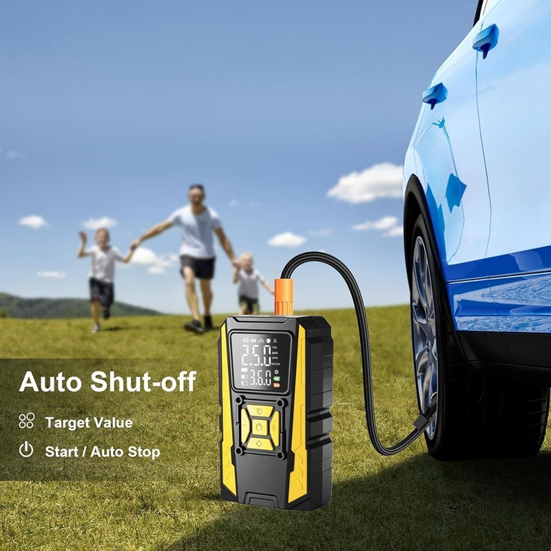 Car Tyre Inflator Electric Air Compressor Pump 12V 150PSI With LED Light — image 4