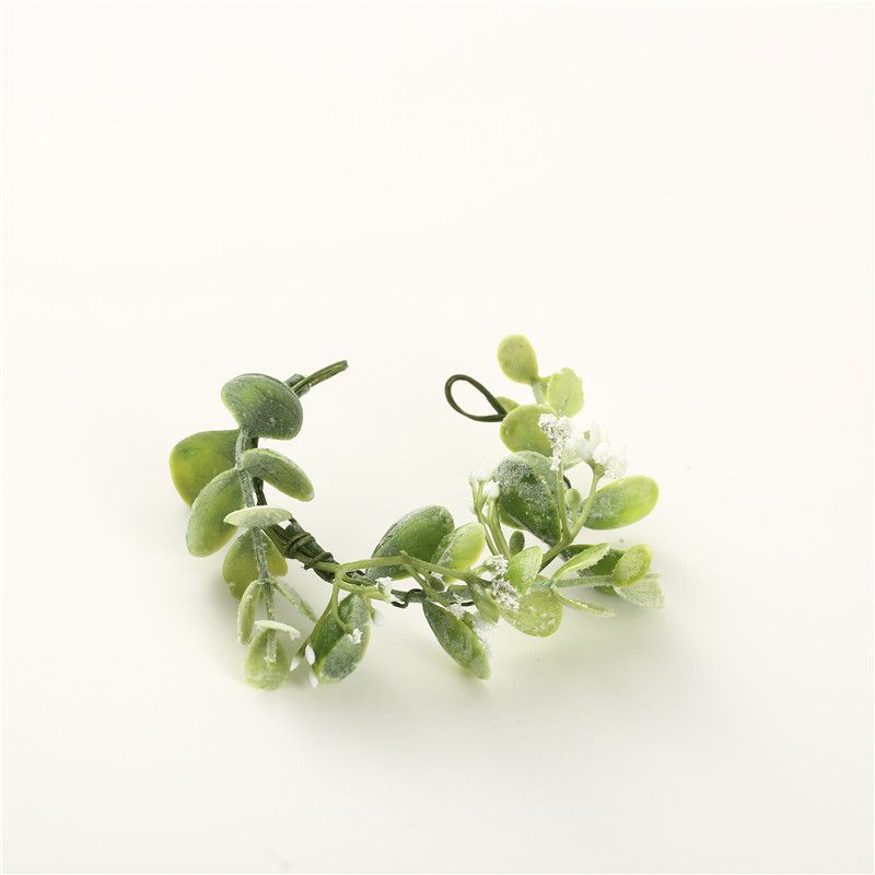 Green Plant Flower Bride Holiday Wedding Flower Head Wreath