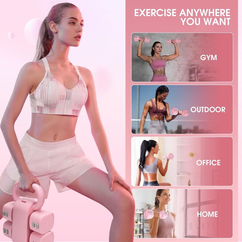 Multifunctional Dumbbells 2in 1 Home Dumbbell Kettlebells Adjustable Weight 3