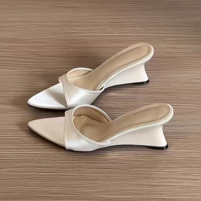 Wedge Heel Slide Sandals