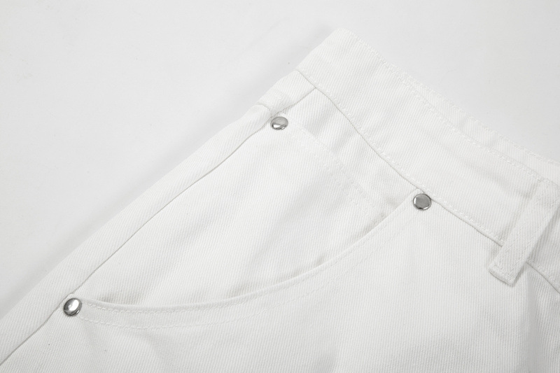 Rivet Embellished Straight Patch Cargo Lounge Pants