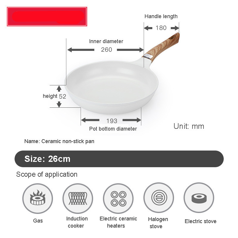 Title 2, Japanese Style Ceramic Coating Non-stick Pan, e...