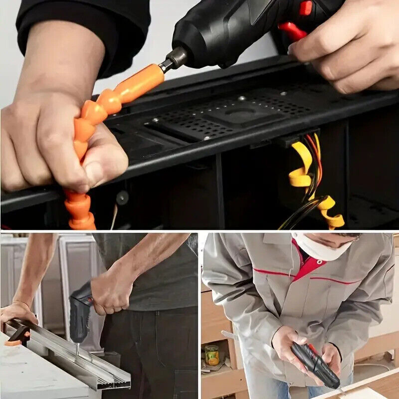 47PCS Electric Screwdriver Rechargeable Kit Cordless Drill Drill Driver Bits Set