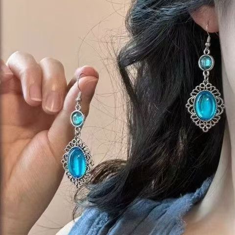 2026 New Glass Studs, Retro Bold Large Earrings For Summer