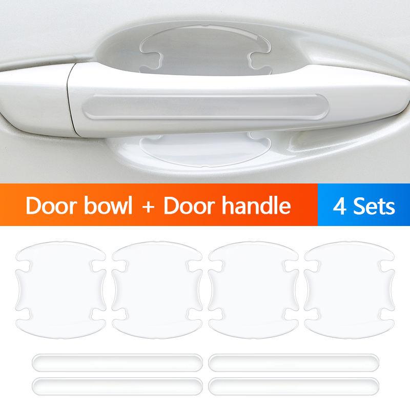 Transparent Auto Door Handle Scratch Protector Sticker Clear Car Cup Handle Protective Film Cup Handle Scratch Guard