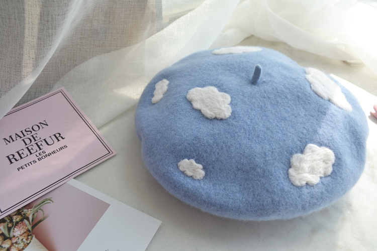 Title 2, Handmade wool felt cloud beret