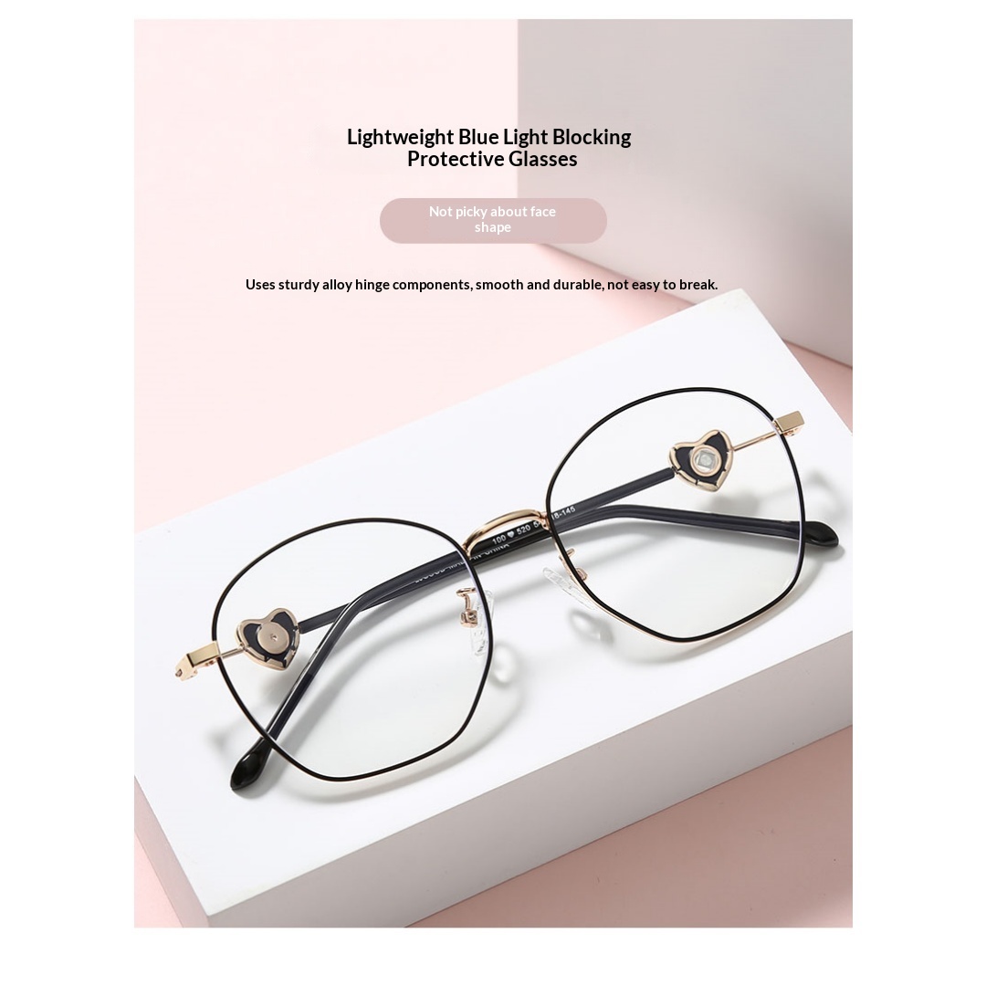 Lijia Anti Blue Light Goggles Projection Micro Carving Fashionable Diamond Inlaid Glasses 520 - Image 2