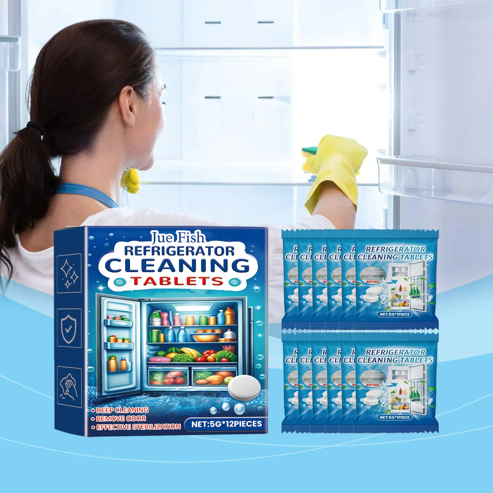 Refrigerator Cleaning Effervescent Tablets Boxed 5gx12pc-box