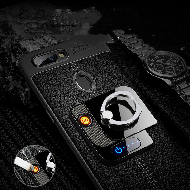 Fingerprint Sensor Touch Ignition Mobile Phone Holder Creative Usb Ring Buckle - Image 2