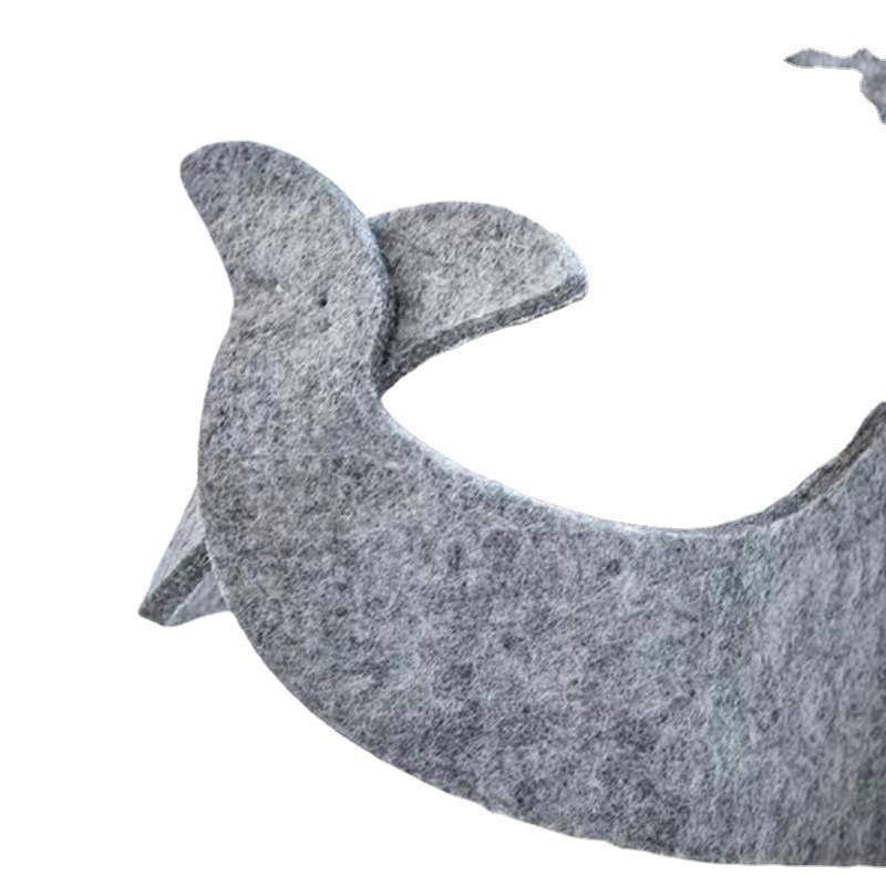 Title 7, Cartoon Whale Felt Collector Basket Sundries Sn...