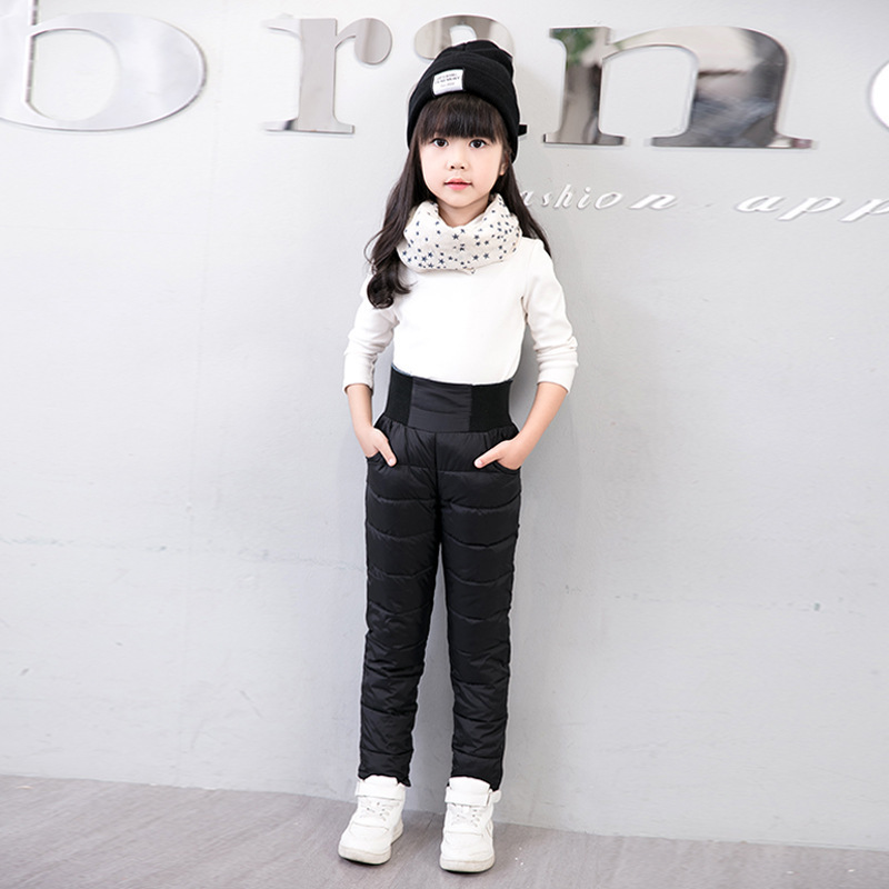 Children's High-waisted Warm Cotton Trousers - Image 5