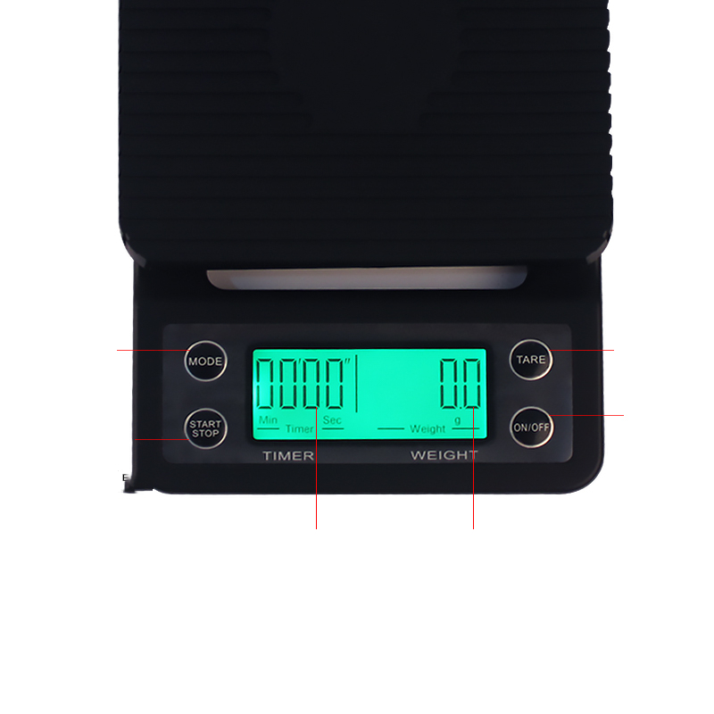 Title 1, Backlit Coffee Weighing Scale with Timer