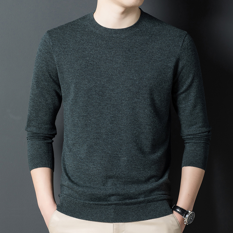 Men's Fashion Casual Pure Cashmere Knitted Bottoming Shirt