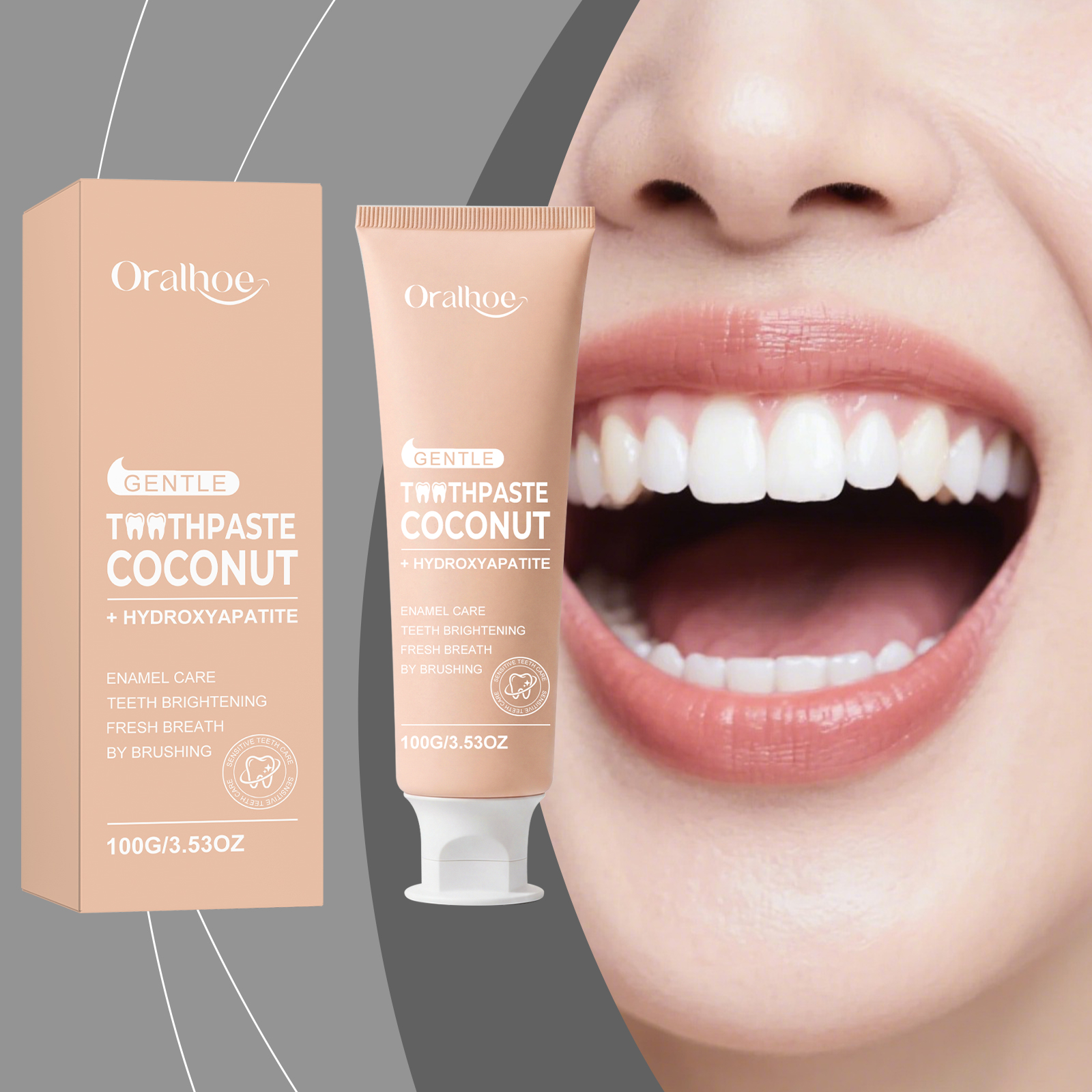 Coconut Bright White Toothpaste 1 00g 1box