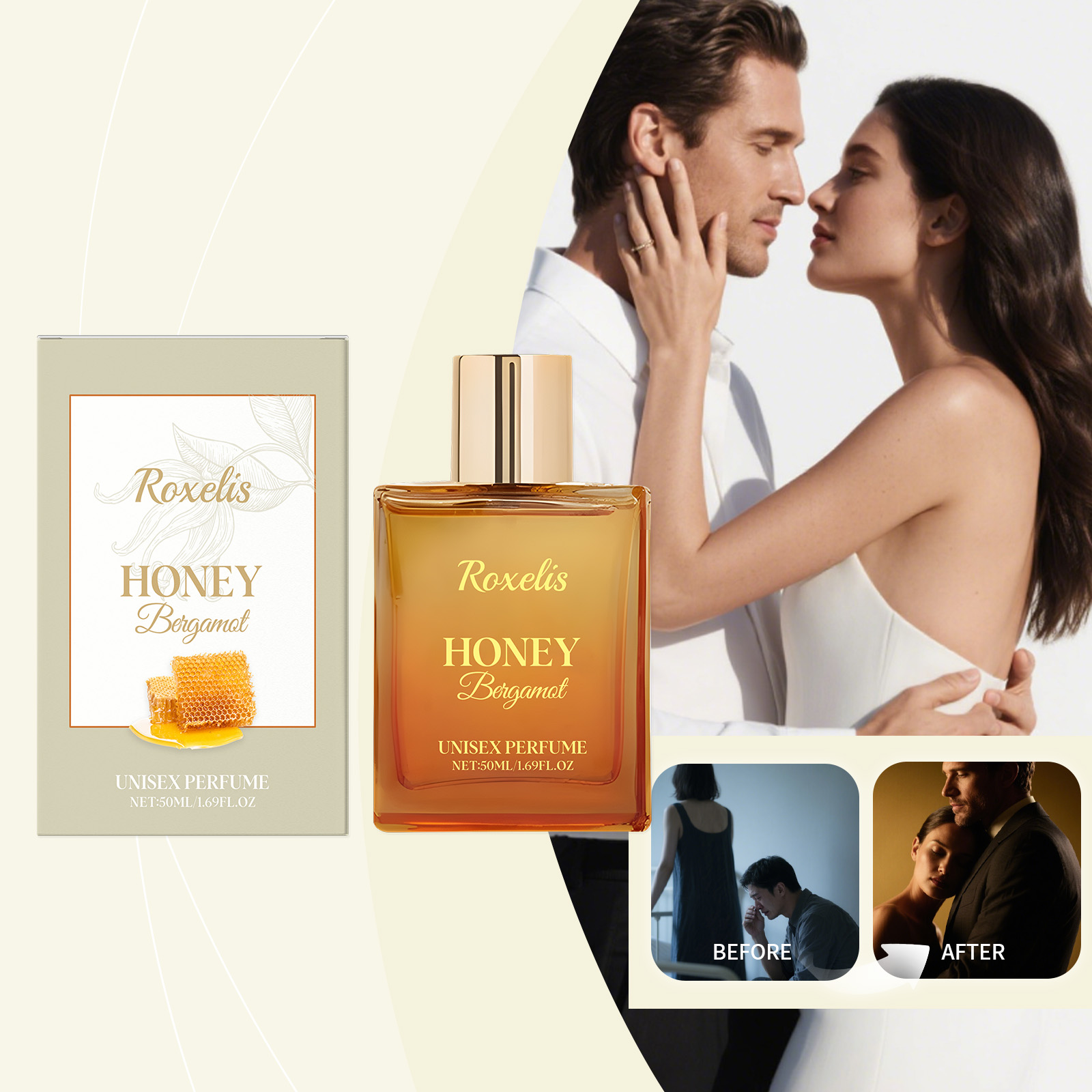 Unisex Honey Bergamot Perfume Long-Lasting Light & Fresh-fragrance Subtle & Elegant Scent For Daily Wear & Special Occasions — foto 3