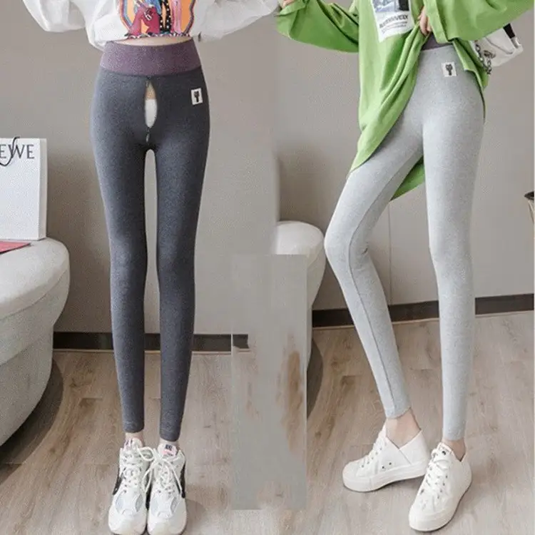 Women's Fashion Pants Invisible Zipper Outdoor Leggings