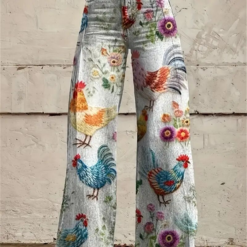 Women's Casual Fashionable Wide-leg Jeans