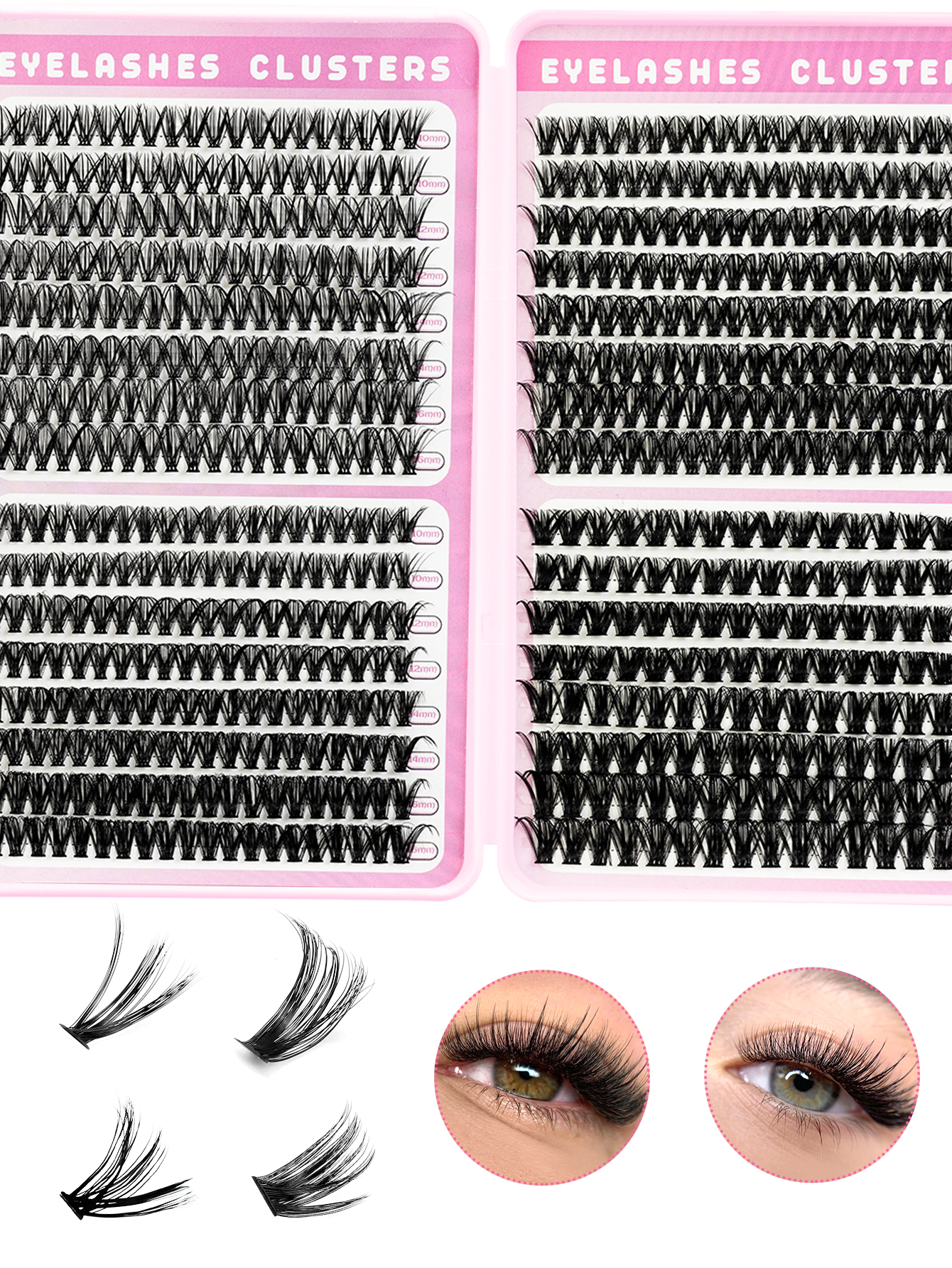 3D False Eyelashes, Multi layered, Realistic, Soft And Comfortable, Natural Nude Makeup Style1 - Shop at LoveMi