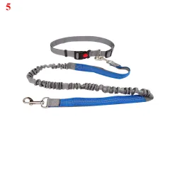 Running Elastic Traction Rope Belt For Outdoor Cushioning - Grey Blue - View 1
