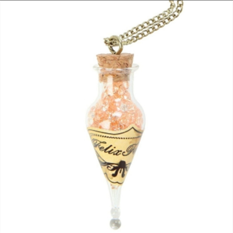 Magic potion lucky bottle necklace charm (fuling bottle