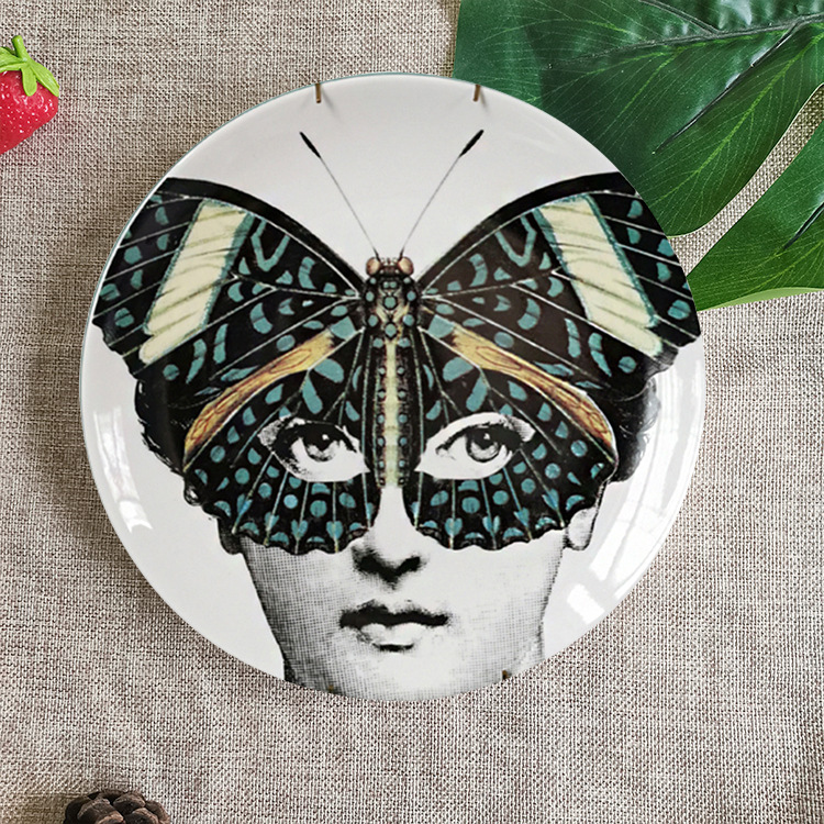 Title 34, Background Wall Ceramic Hanging Plate Wall Deco...