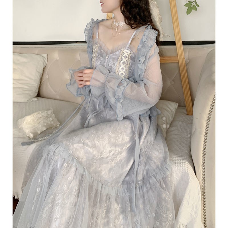 Sweet Fungus Edge Chiffon Cardigan Bow Tie Women