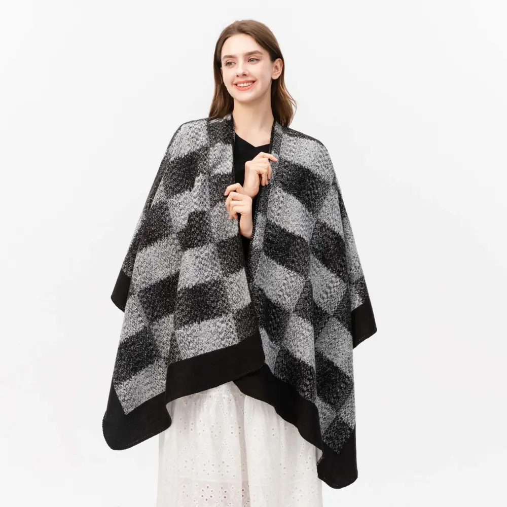 Women's Classic Colorful Plaid Shawl