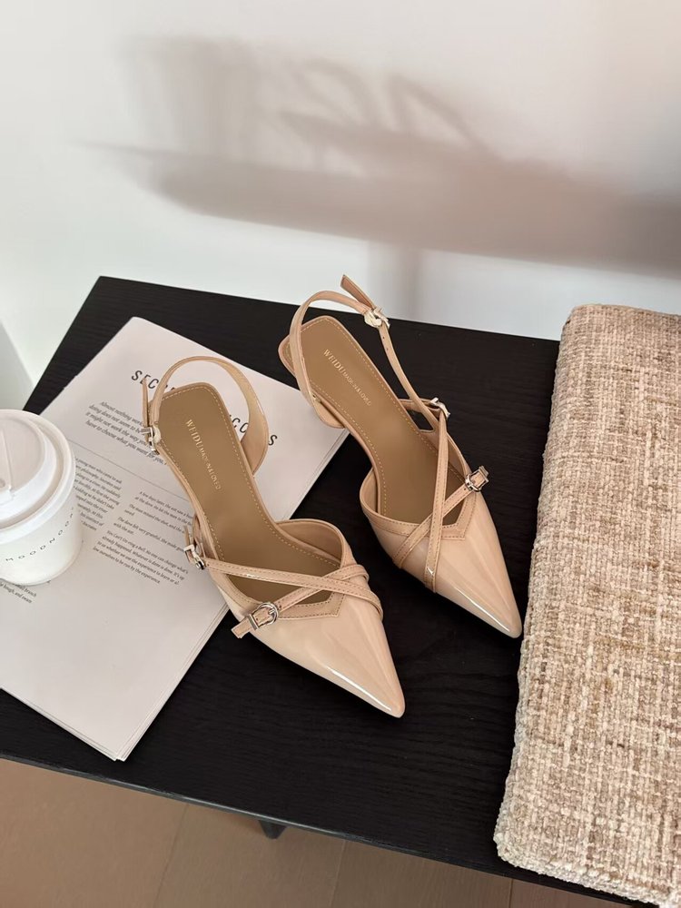Kitten Heel Pointed Toe Sandals, picture 4 of 4