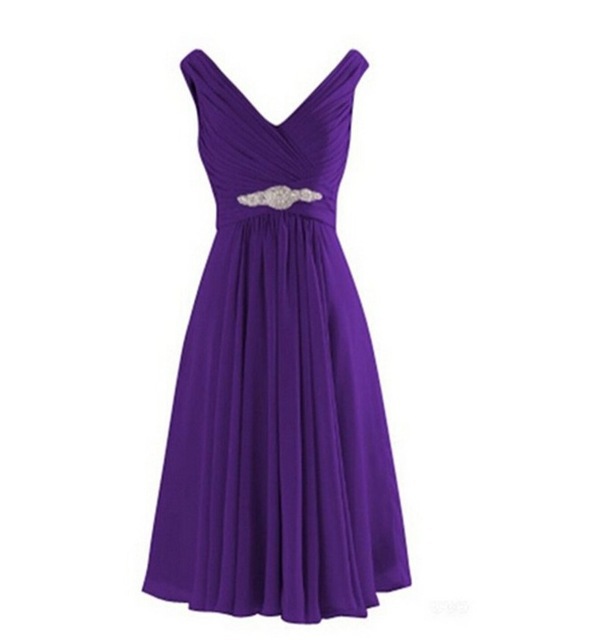 Dignified And Elegant Evening Dress For The Annual Meeting Purple - Shop at LoveMi