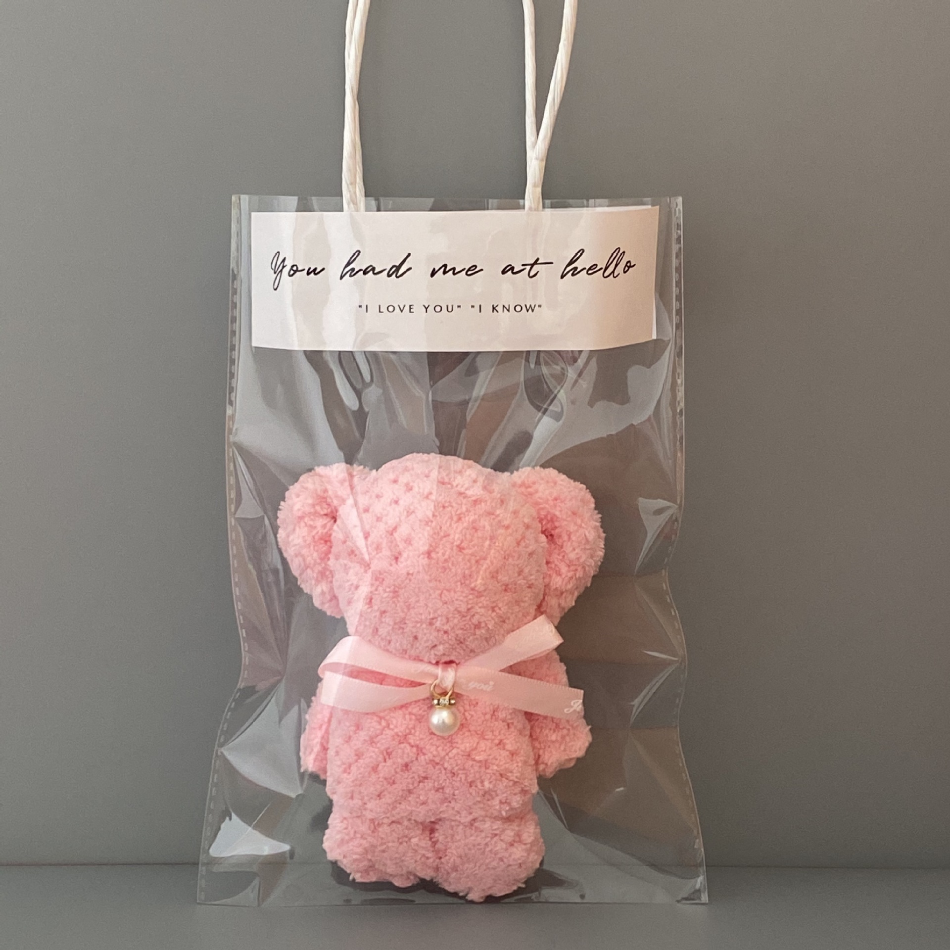 Pink ordinary gift bag