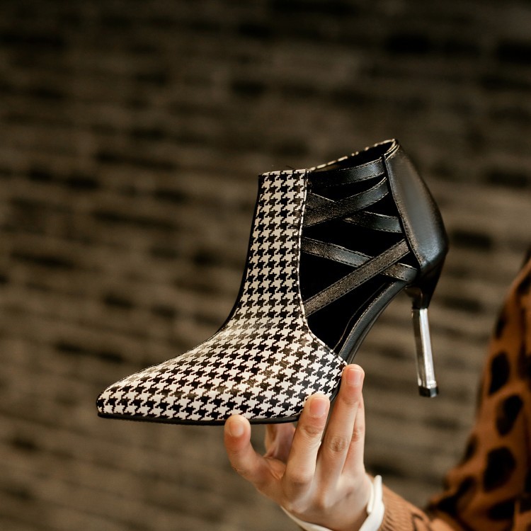 Pointed Toe Shoes Women's Deep Mouth Fashion Hollow Large Size Color 36 - Shop at LoveMi