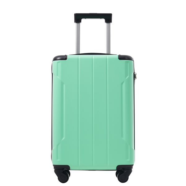 20-Inch Hardshell Carry-On Luggage, Lightweight Durable ABS Suitcase with Spinner Wheels, Built-in TSA Lock, 2 Packing Cubes, Creamy Green-19