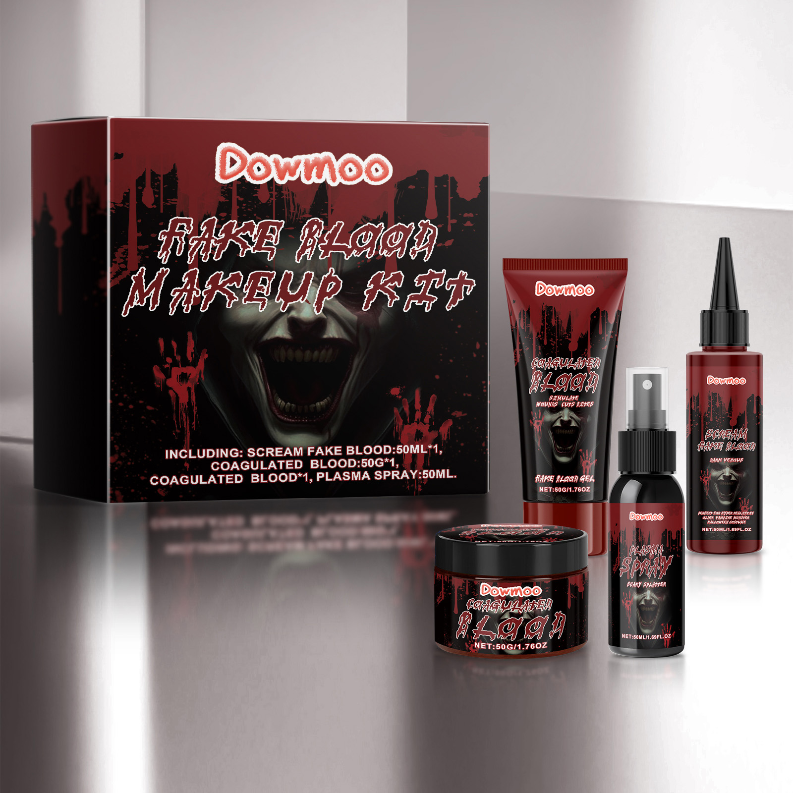 Halloween Fake Blood Effect Makeup Set 1 Set 1box