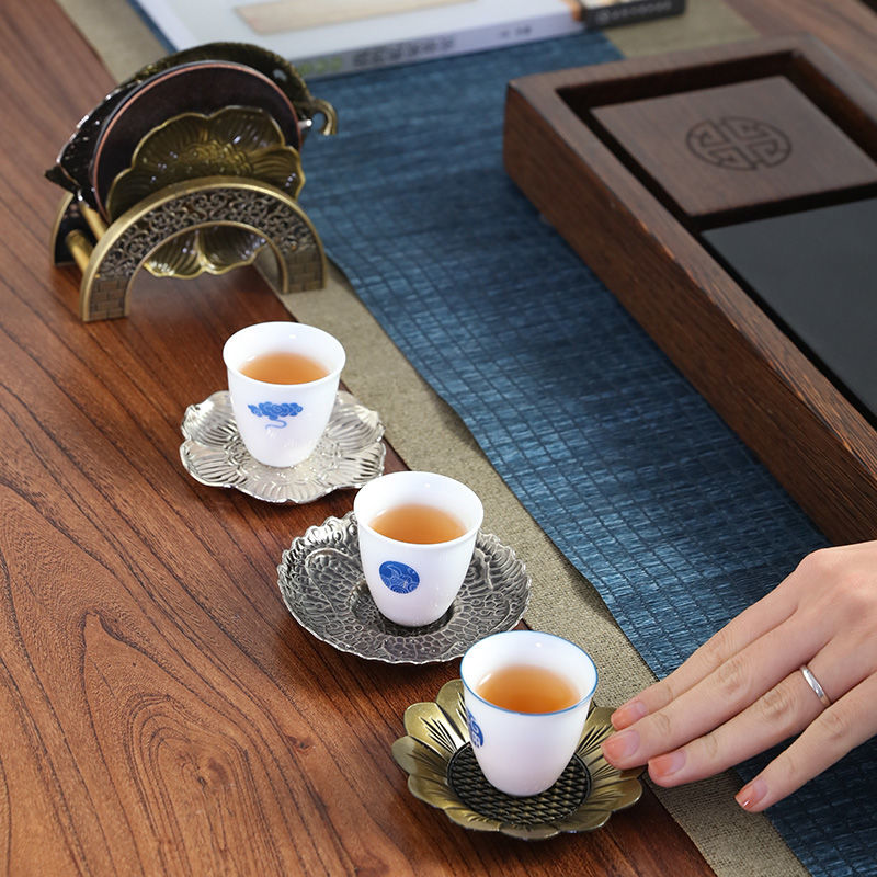 Title 6, Alloy Tea Cup Insulation Coaster Accessories